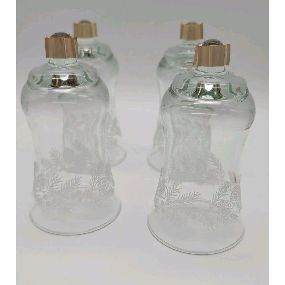 Homco Home Interiors Embossed Pinecones Branch Peg Votive Candle Holder Set Of 4